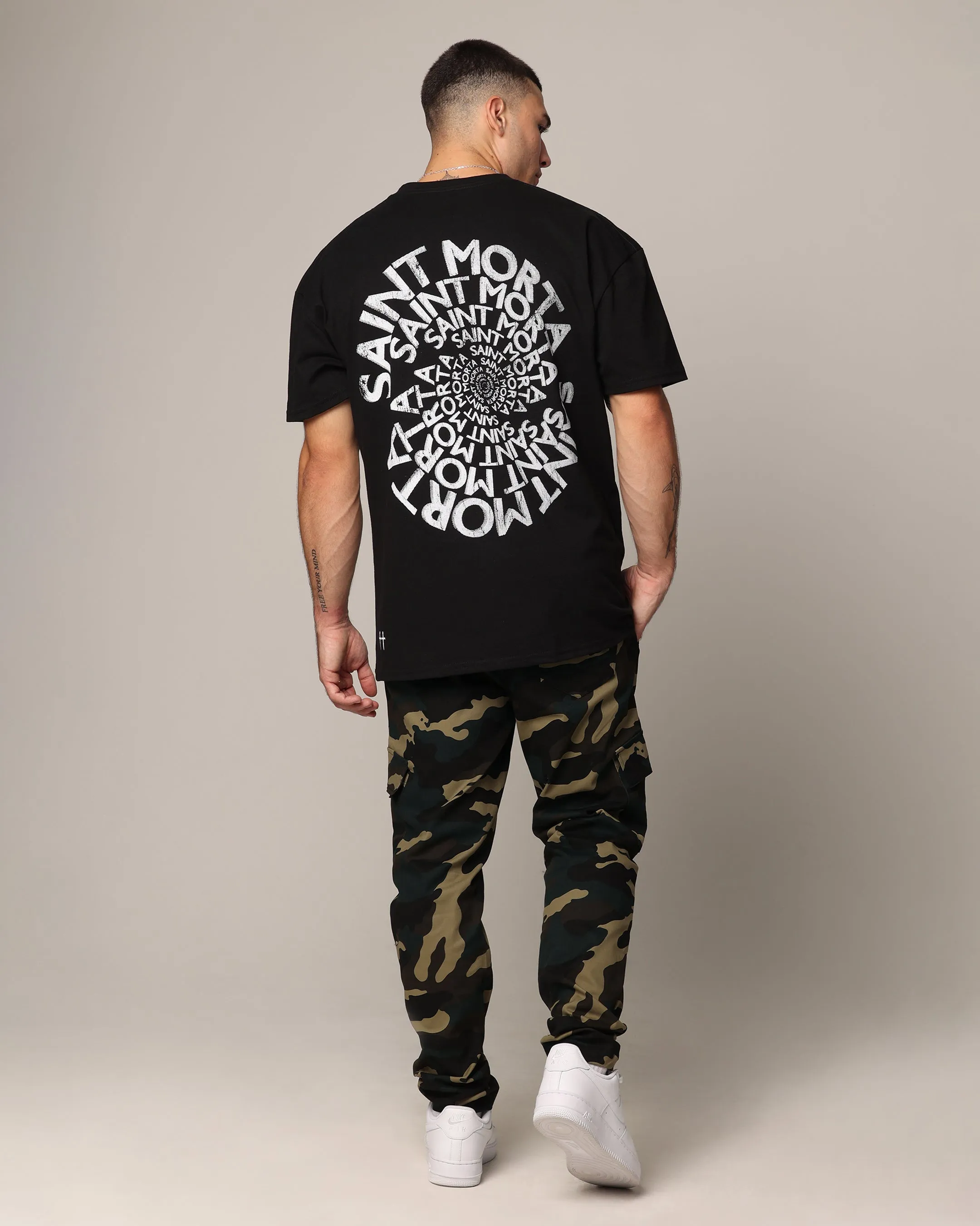 Saint Morta Vortex T-Shirt Black Tagless Comfort Long Sleeve