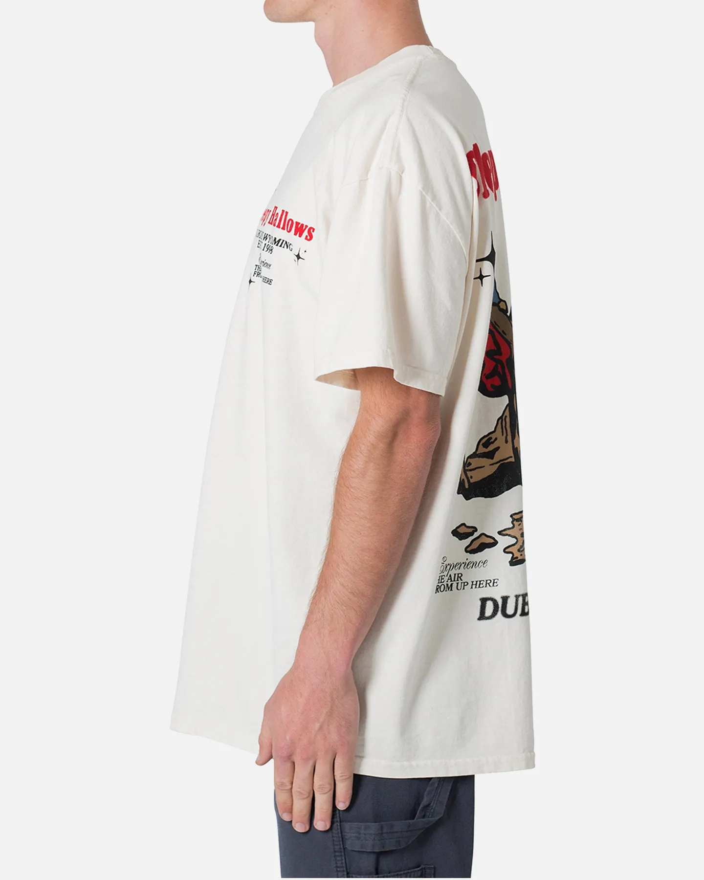 MNML Western Front T-Shirt Off White Weekend Outfit Machine washable