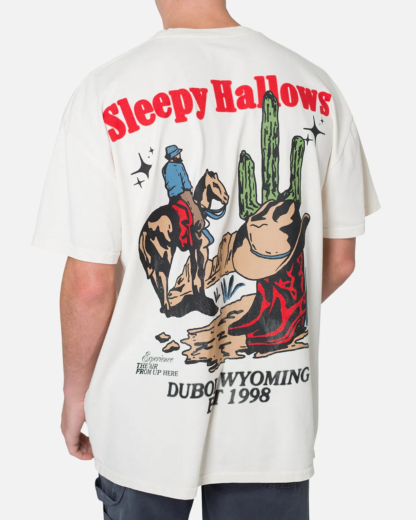 Cozy Vibe Wear MNML Western Front T-Shirt Off White