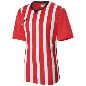 Umbro Striped Knit Short Sleeved Football Training Jersey Cool Edge