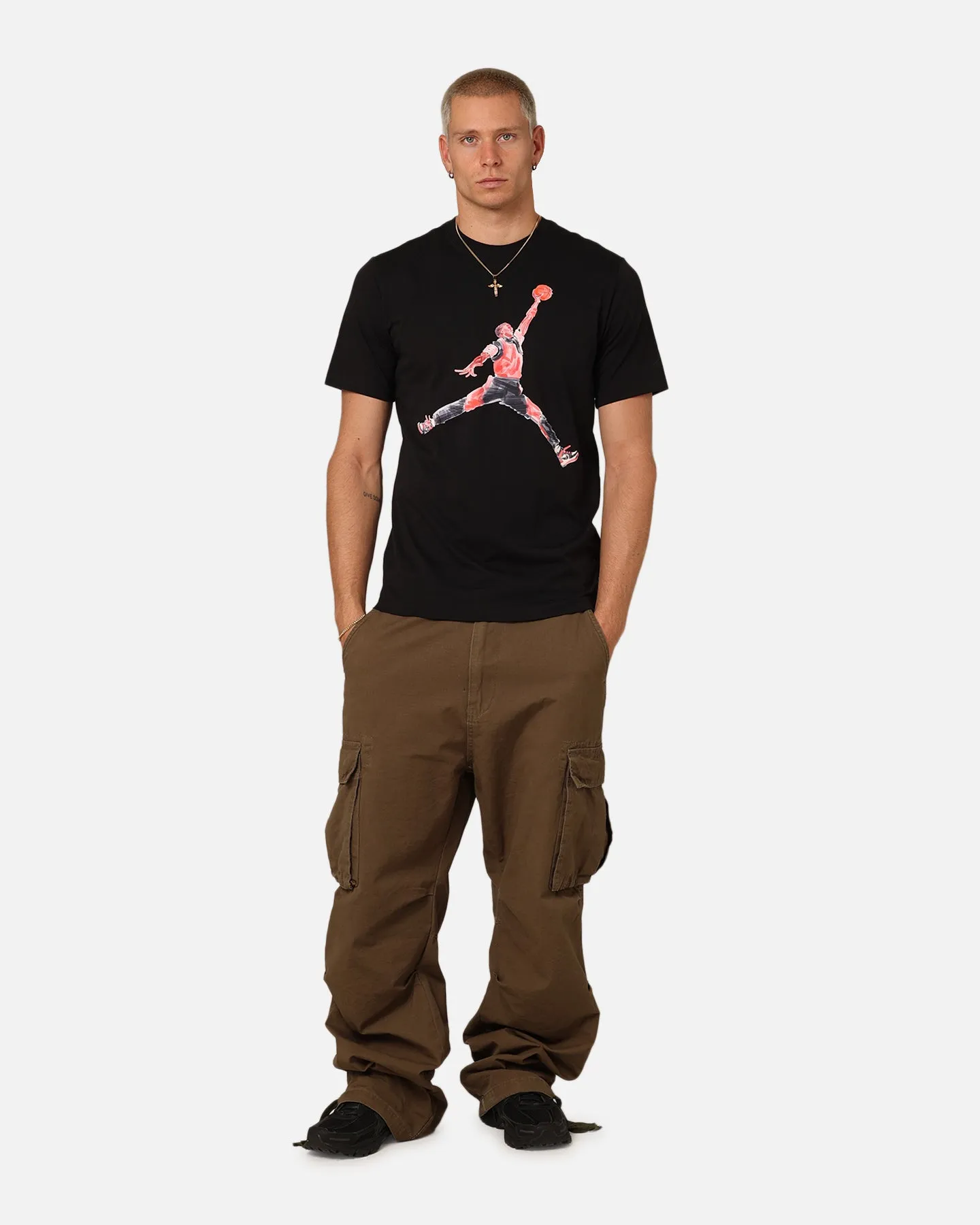 tall size Active Style Jordan Brand T-Shirt Black