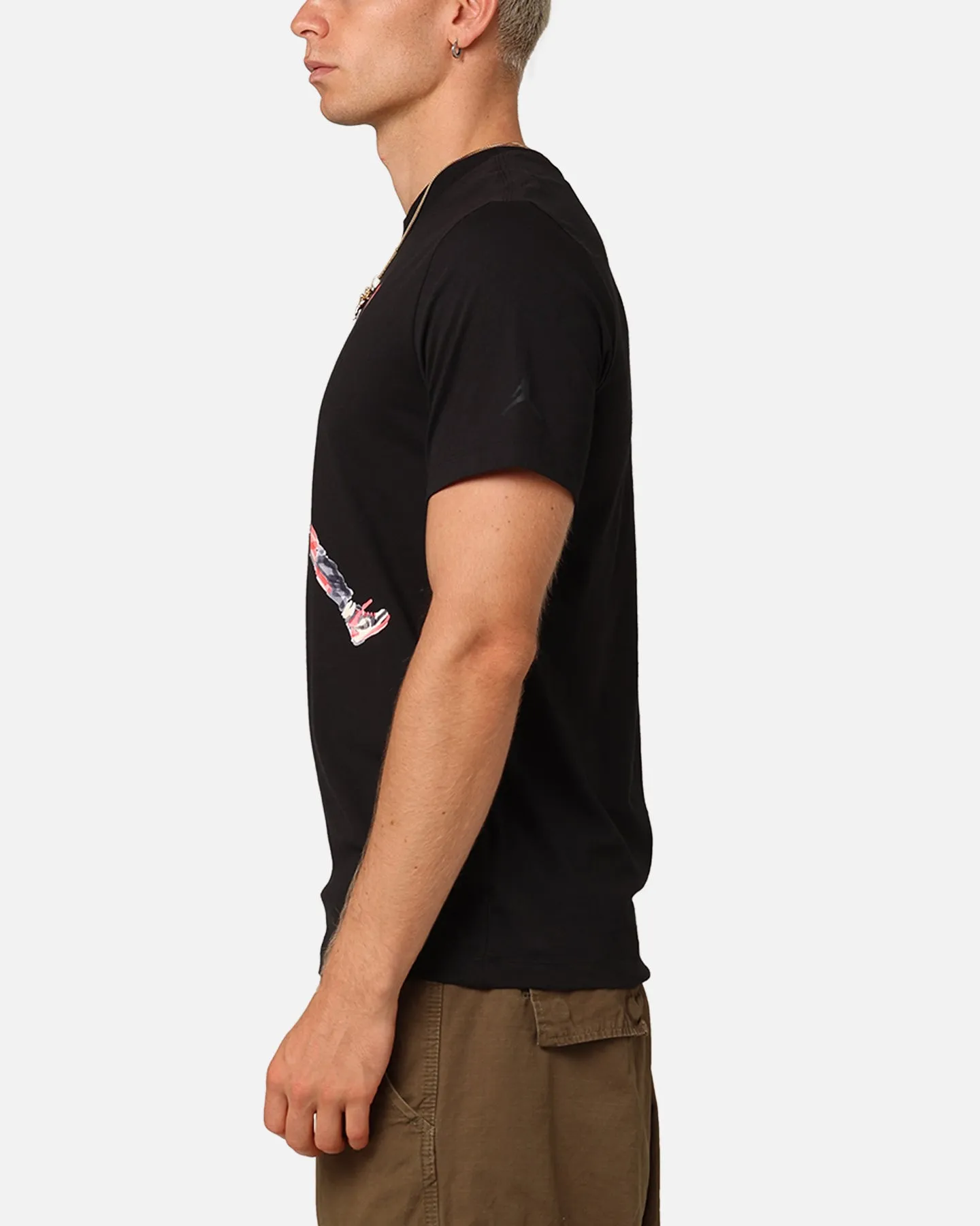 Soft Touch Fit Breathable and Comfortable Jordan Brand T-Shirt Black