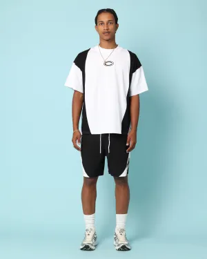 Carr?? C-Star Oversized T-Shirt White/Black Abstract print Quality Comfort
