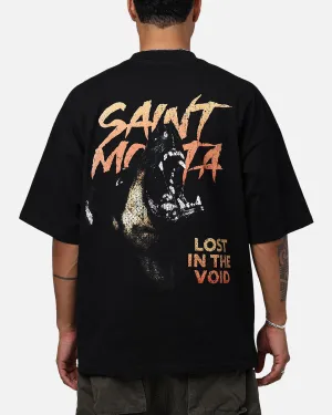 Saint Morta Deranged Mock T-Shirt Black Comfortable Weave City Look
