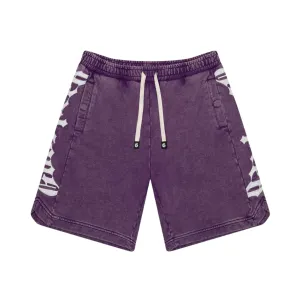 Eco-Friendly Material Fable Core Godspeed CourtSide Shorts (Grape Wash)