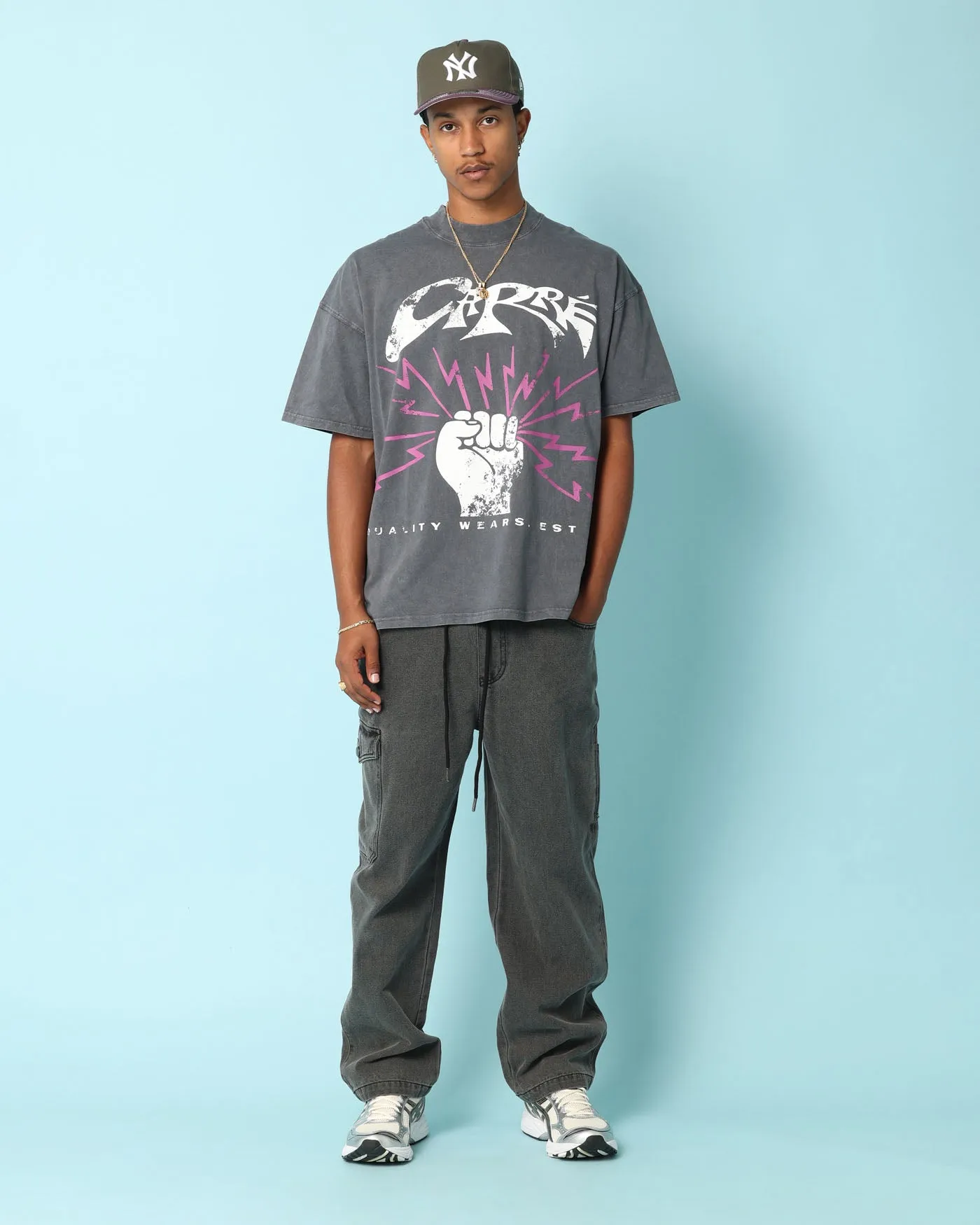 Carr?? Revolution 13 Oversized T-Shirt Vintage Black Pocket Design