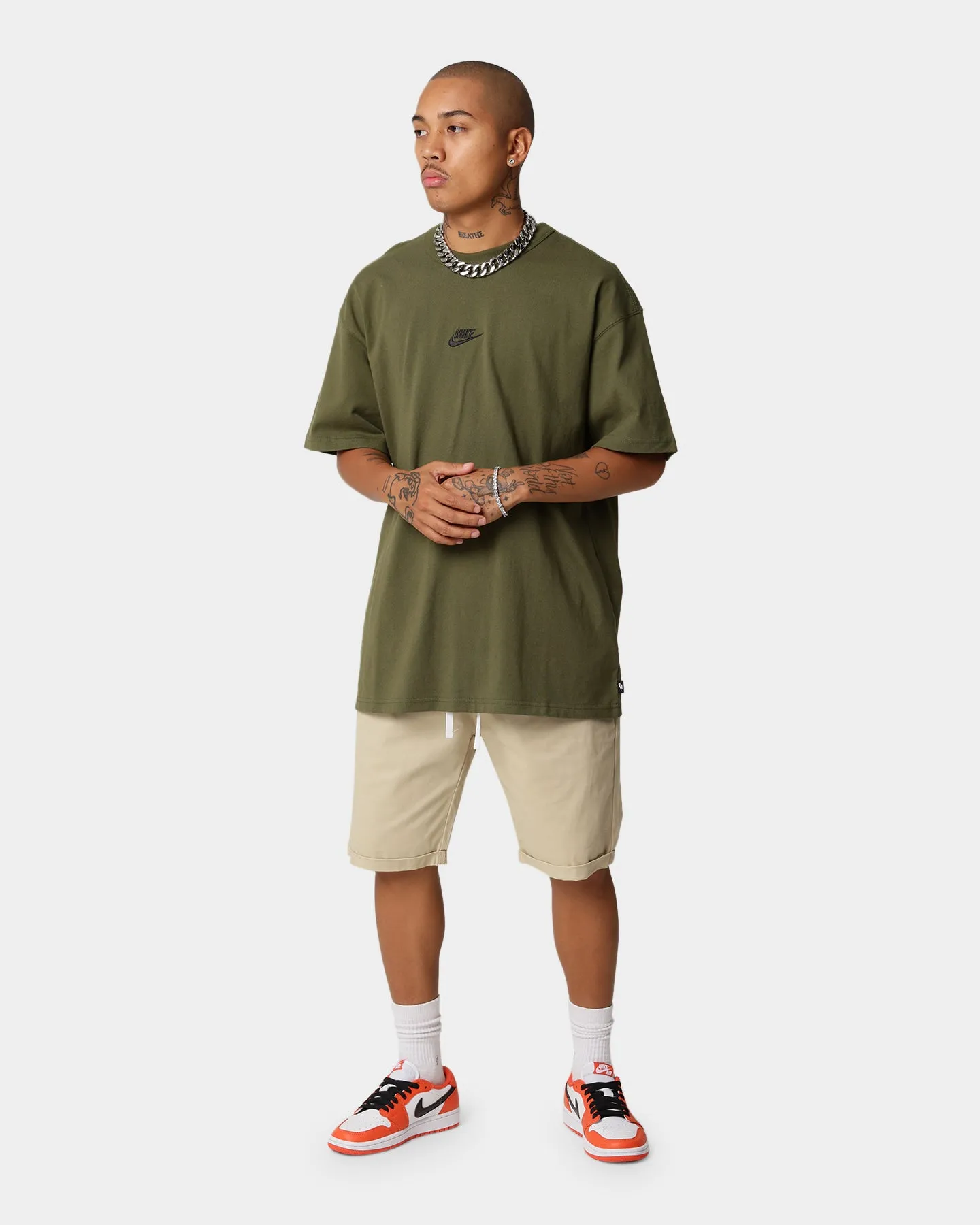Nike Sportswear Premium Essential T-Shirt Rough Green Trendy popularity