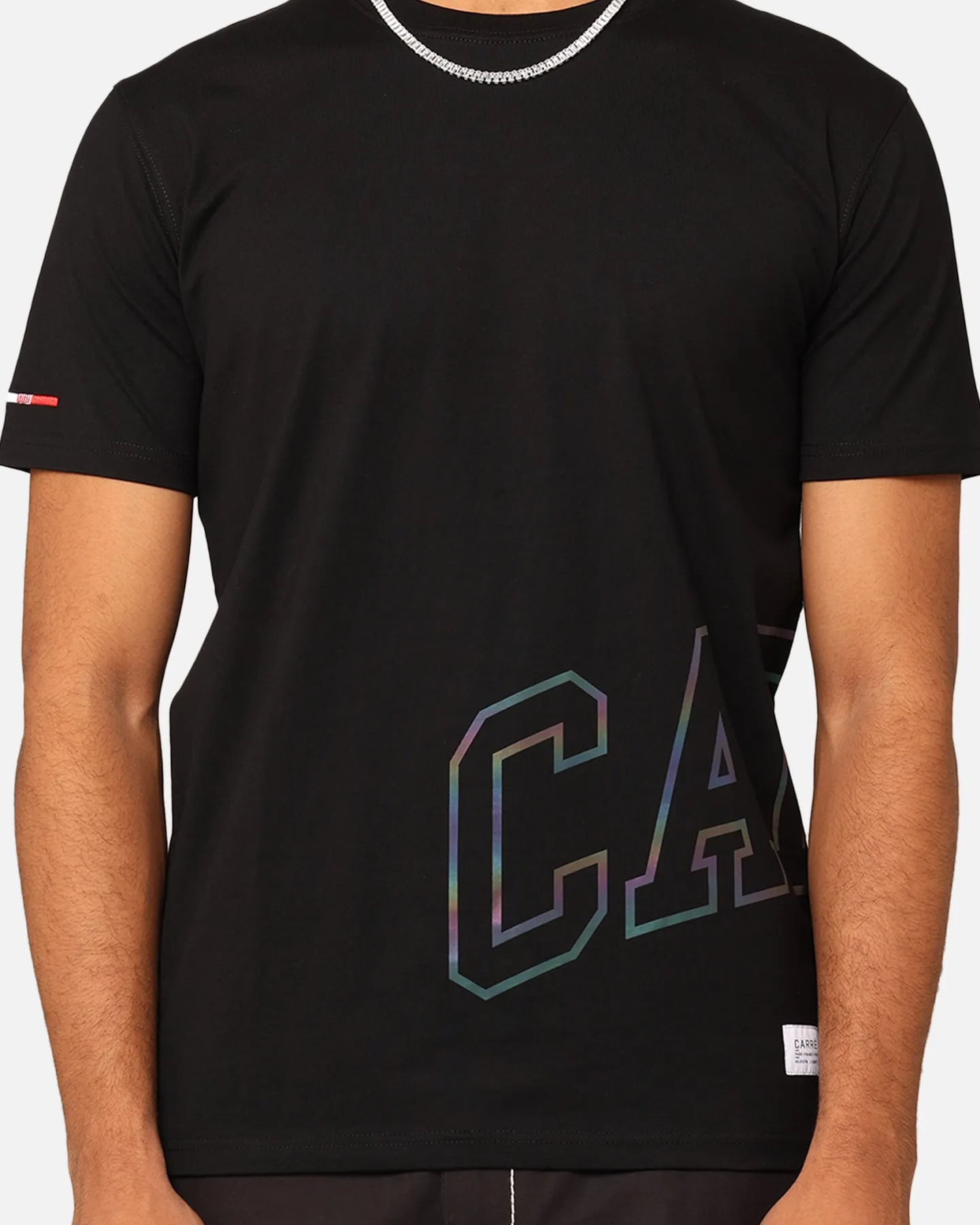 casual outing Premium Material Carr?? Enorme Classique Reflective T-Shirt Black/Multi-coloured