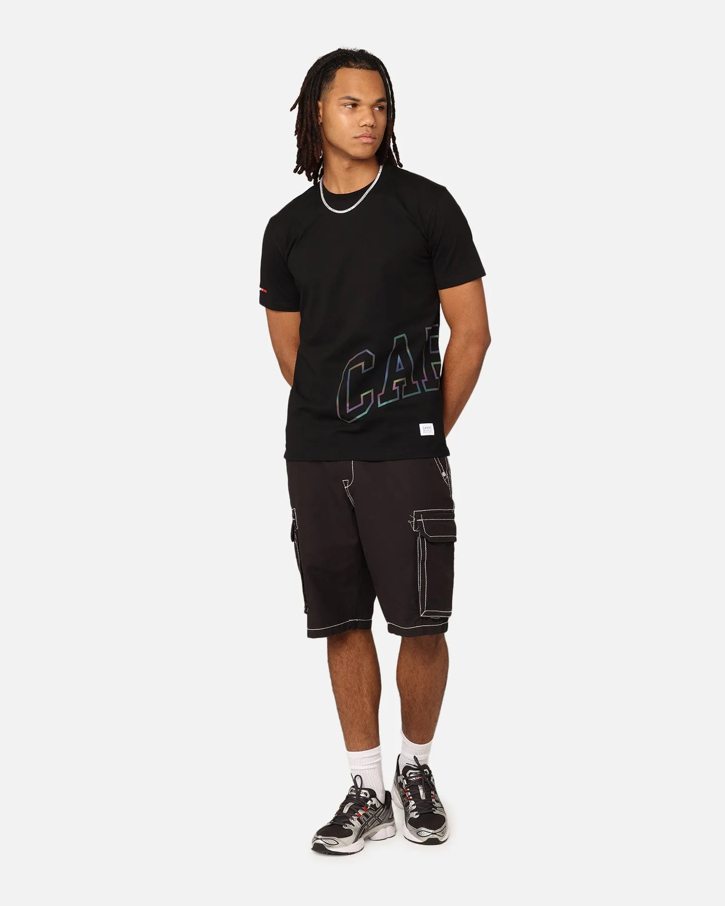 Soft and Lightweight Flattering Design Carr?? Enorme Classique Reflective T-Shirt Black/Multi-coloured