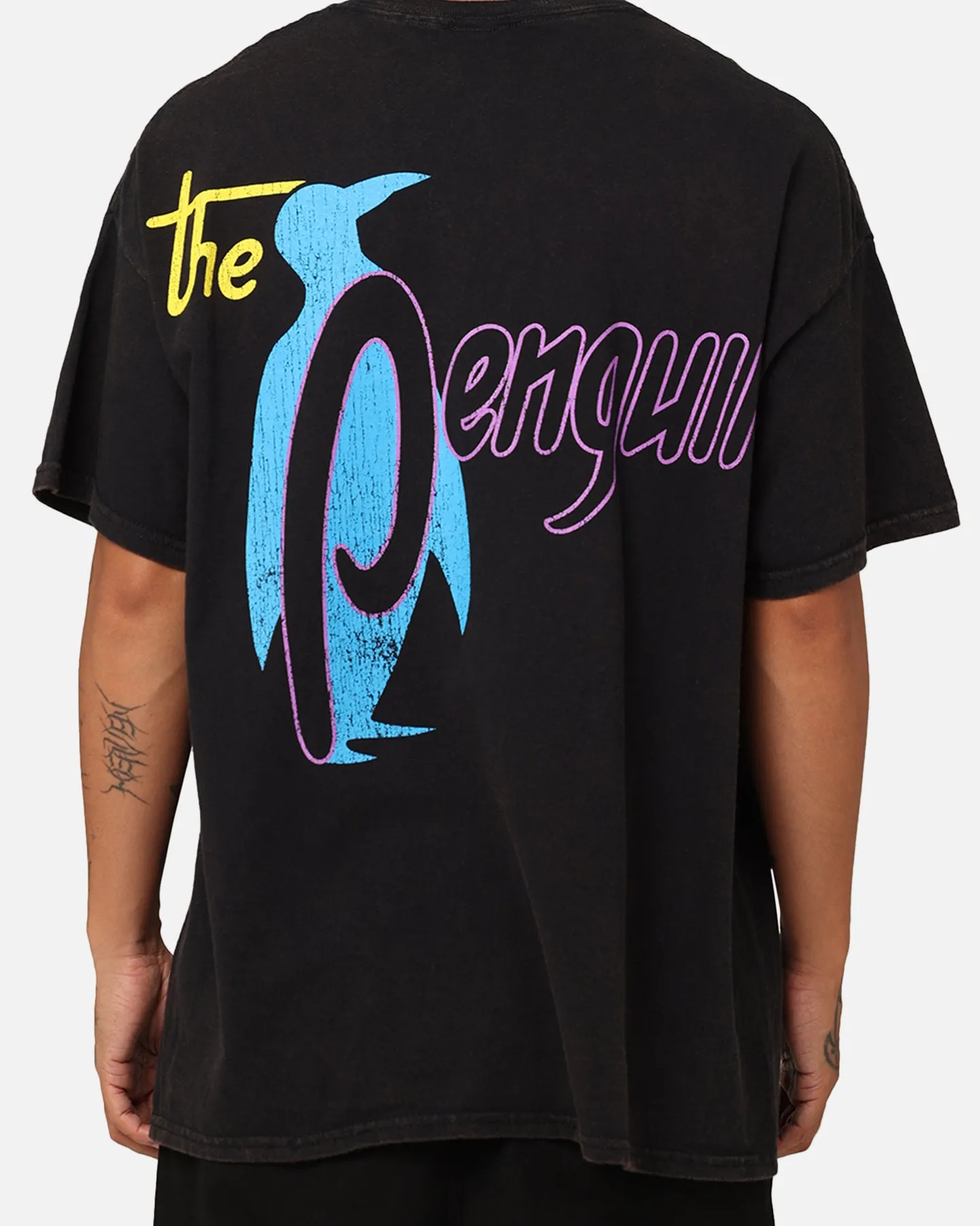 Goat Crew X DC Batman The Penguin Vintage T-Shirt Black Wash Classic Fit Outdoor Light