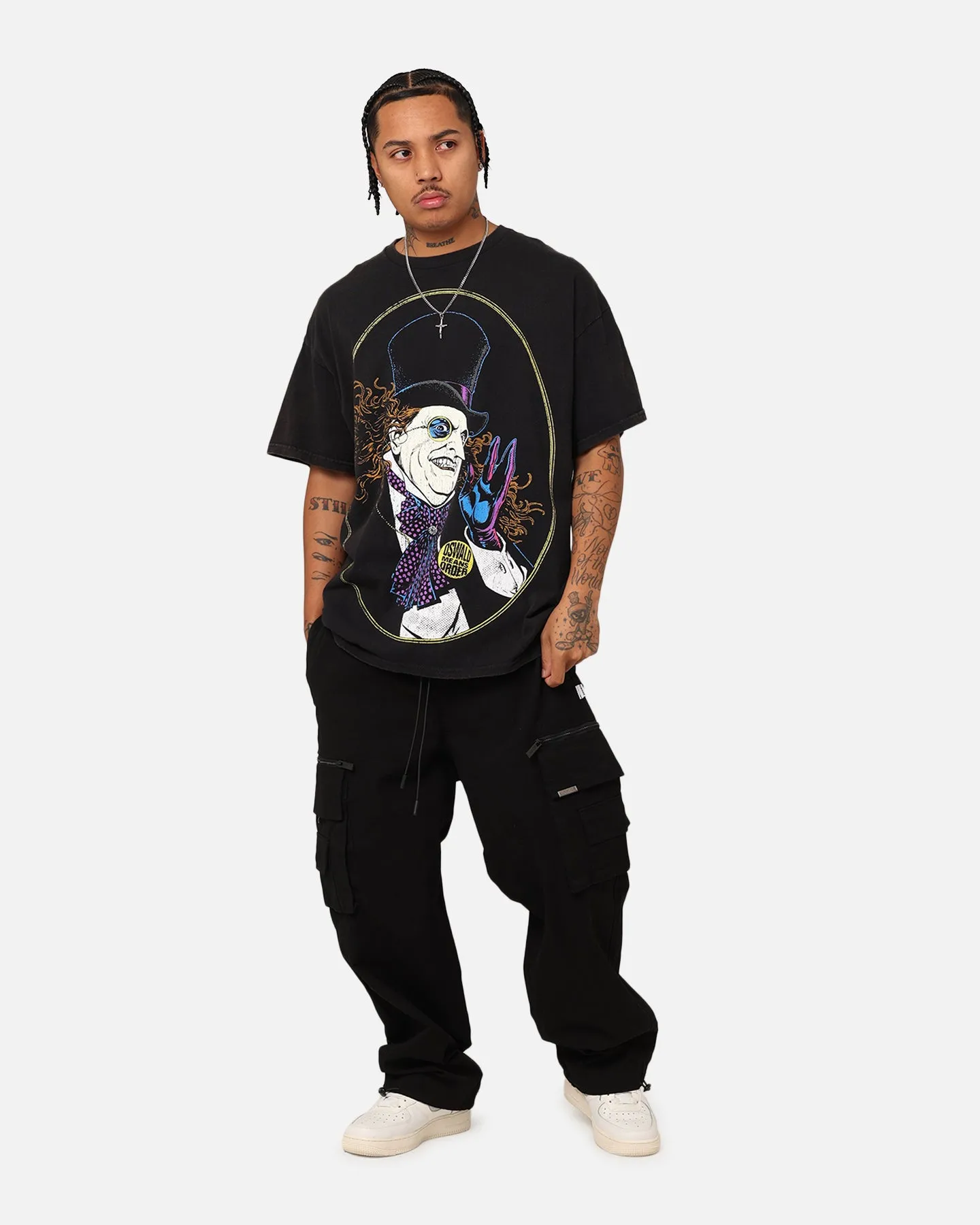 Trendy Piece Goat Crew X DC Batman The Penguin Vintage T-Shirt Black Wash