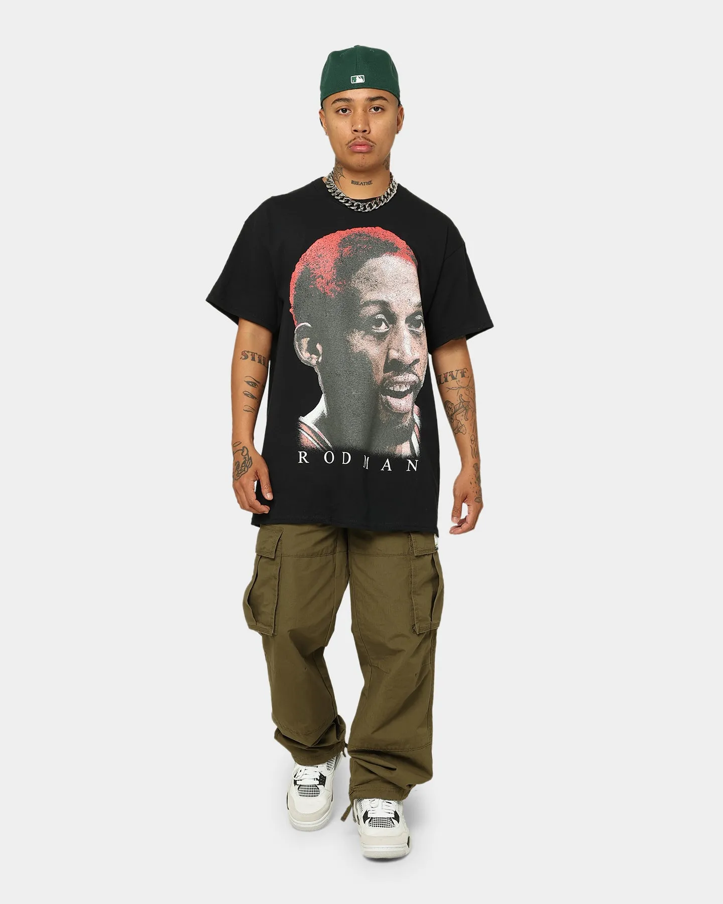 Rodman Brand Rodman Glow Face T-Shirt Black Soft Material