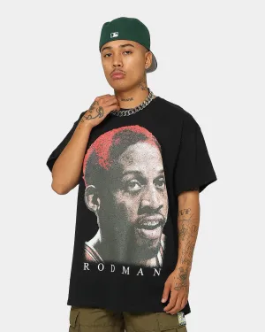 Rodman Brand Rodman Glow Face T-Shirt Black Sleek Fit Tear Resistant