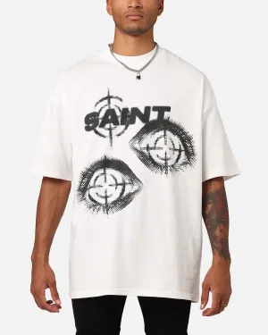 Saint Morta Save My Soul T-Shirt Off-White Minimalistic Wear Modern Layer