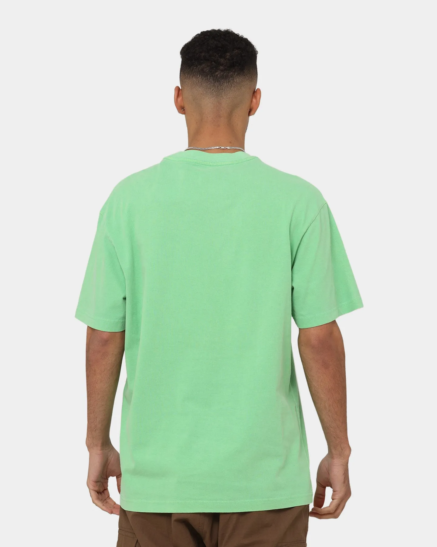 Mitchell & Ness Scottie Pippen Chicago Bulls Player Vibes T-Shirt Neon Green Ribbed collar VintageWashEffect