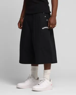 Loiter Chopper Baggy Shorts Black Flexible shape
