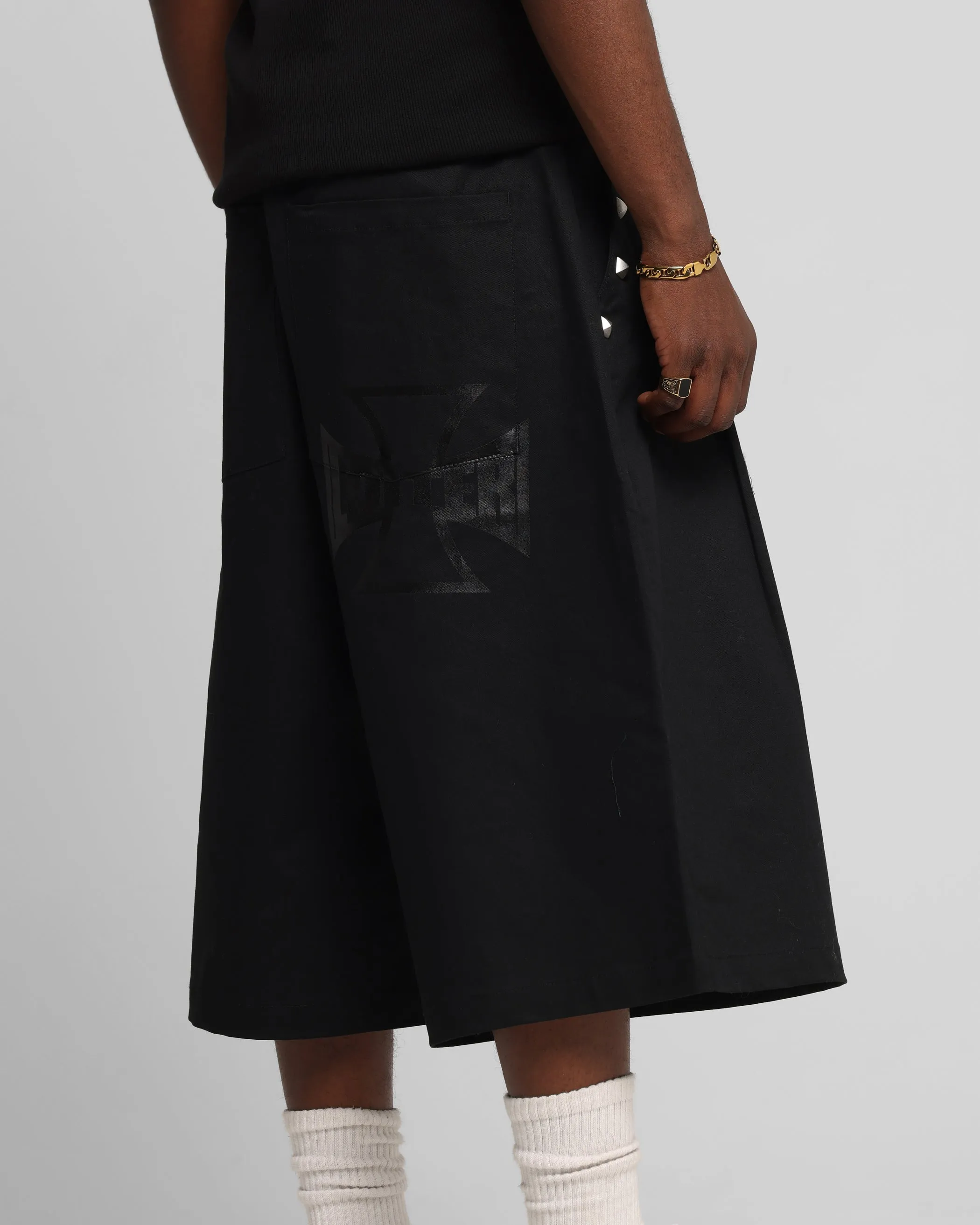 Ultra Soft Soft and Cozy Loiter Chopper Baggy Shorts Black