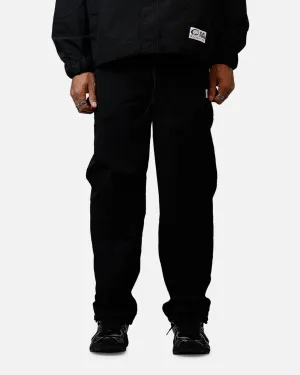 Rubberized Hem Carre Sprint Panelled Nylon Joggers Black