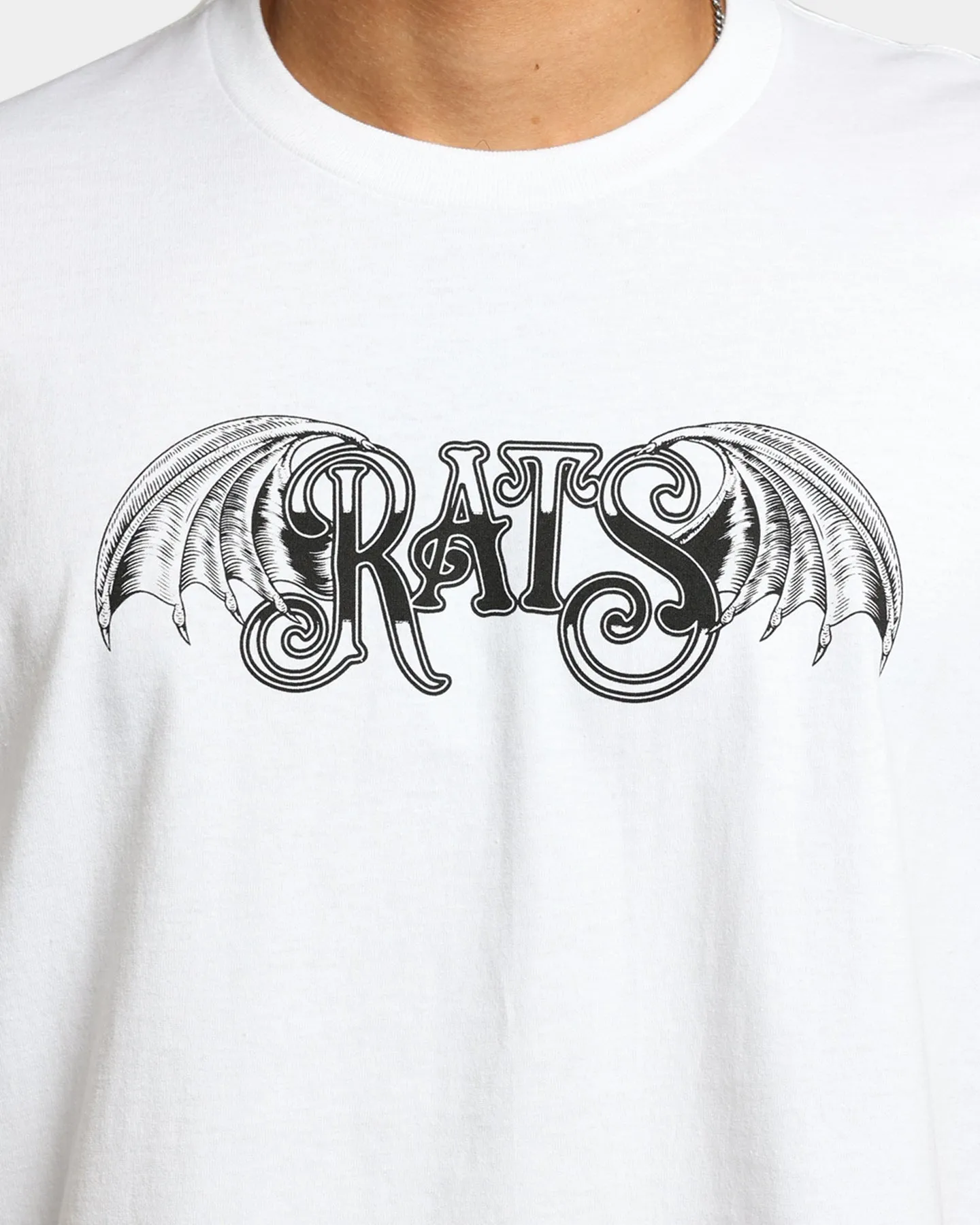 Sports Apparel SeamlessSidePanels Rats Get Fat Divide And Conquer T-Shirt White