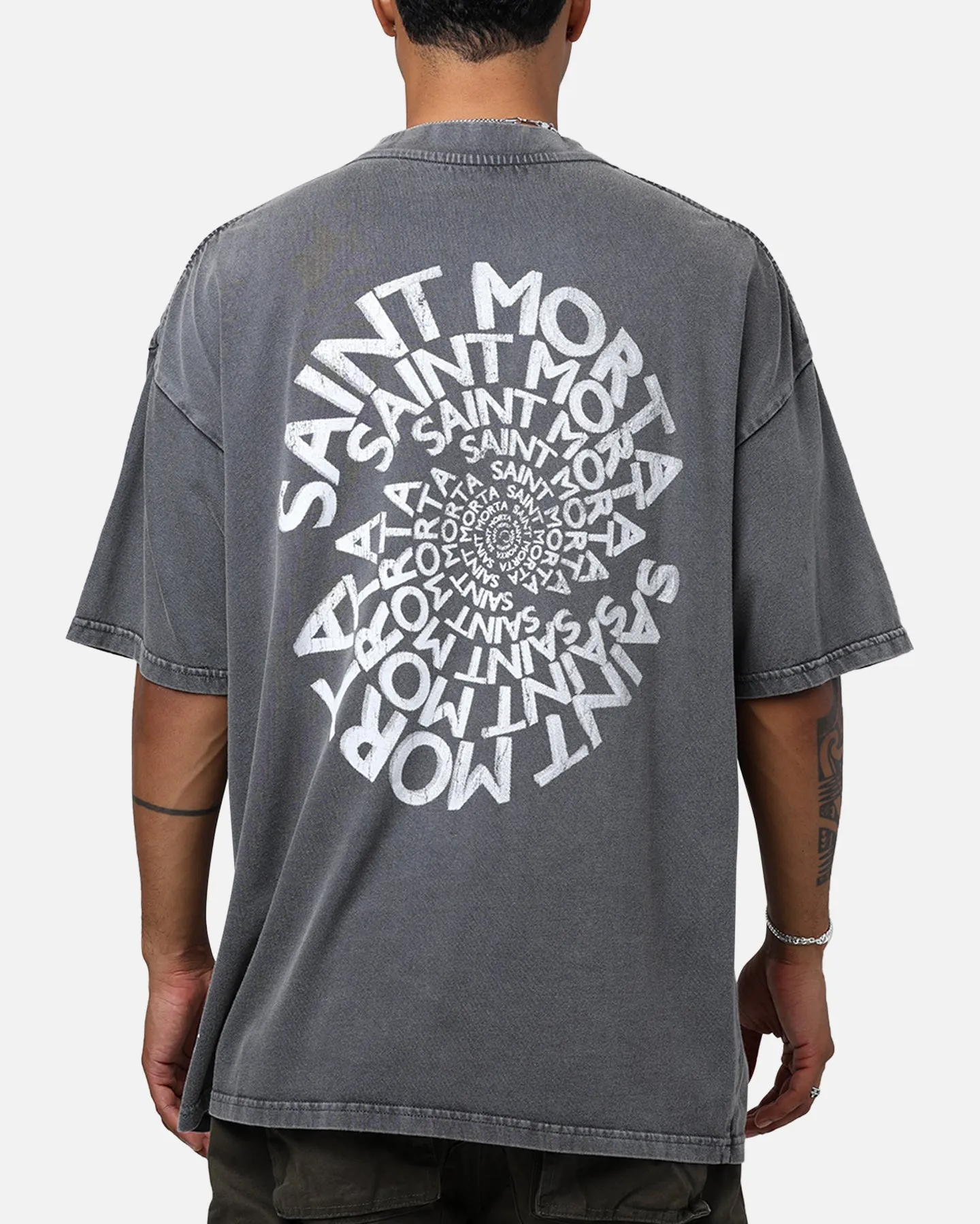 waterproof Fashionable Fit Saint Morta Vortex Mock T-Shirt Washed Charcoal