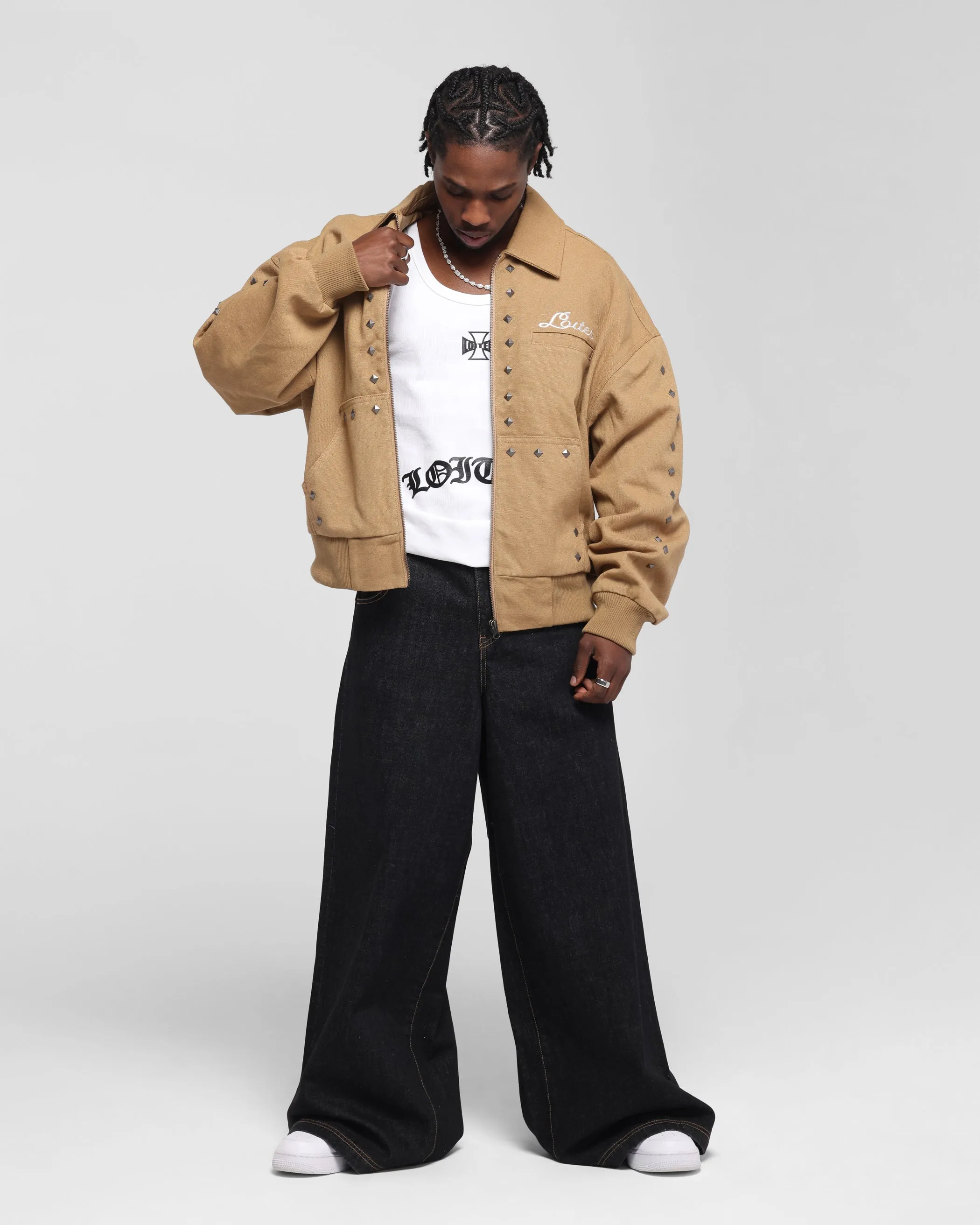 Martial-arts city dwellers Loiter Chopper Work Jacket Tan