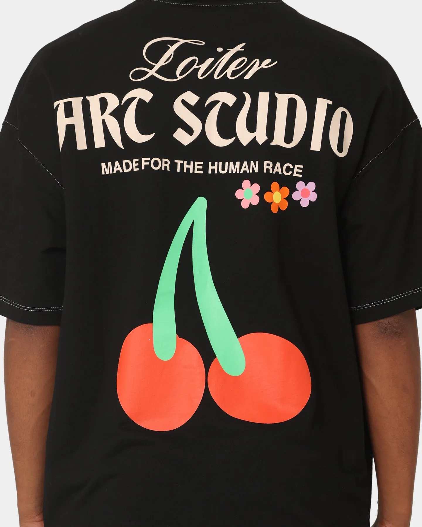 Loiter Studio Oversized T-Shirt Black Ethically Sourced Material Universal Silhouette