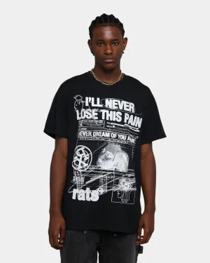 Rats Get Fat Rats Pain T-Shirt Black Pullover Trendy Comfort