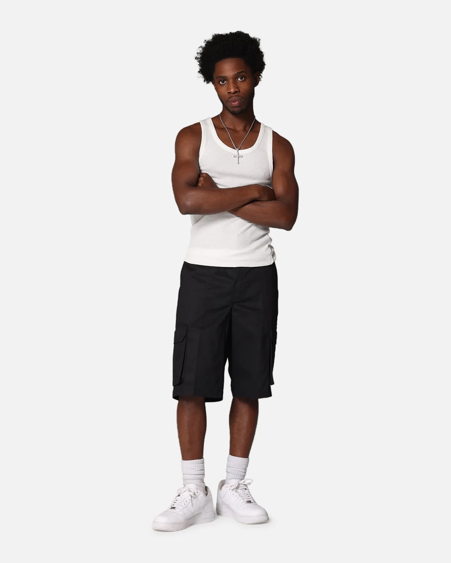 Dickies 131 Slim Straight Cargo Shorts Black Sport Flex Fit