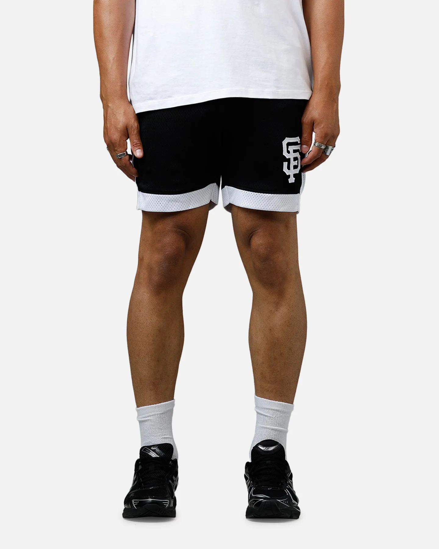 warm tones New Era San Francisco Giants Sport Class Shorts Black/White