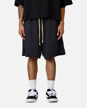 Relaxed Movement MNML Oversized Cargo Sweat Shorts Rust