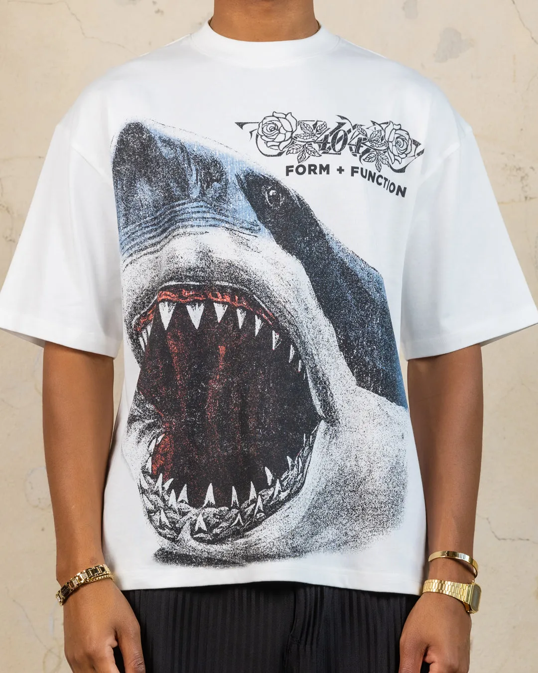 404 Riptide Vintage T-Shirt Off White Summer cool