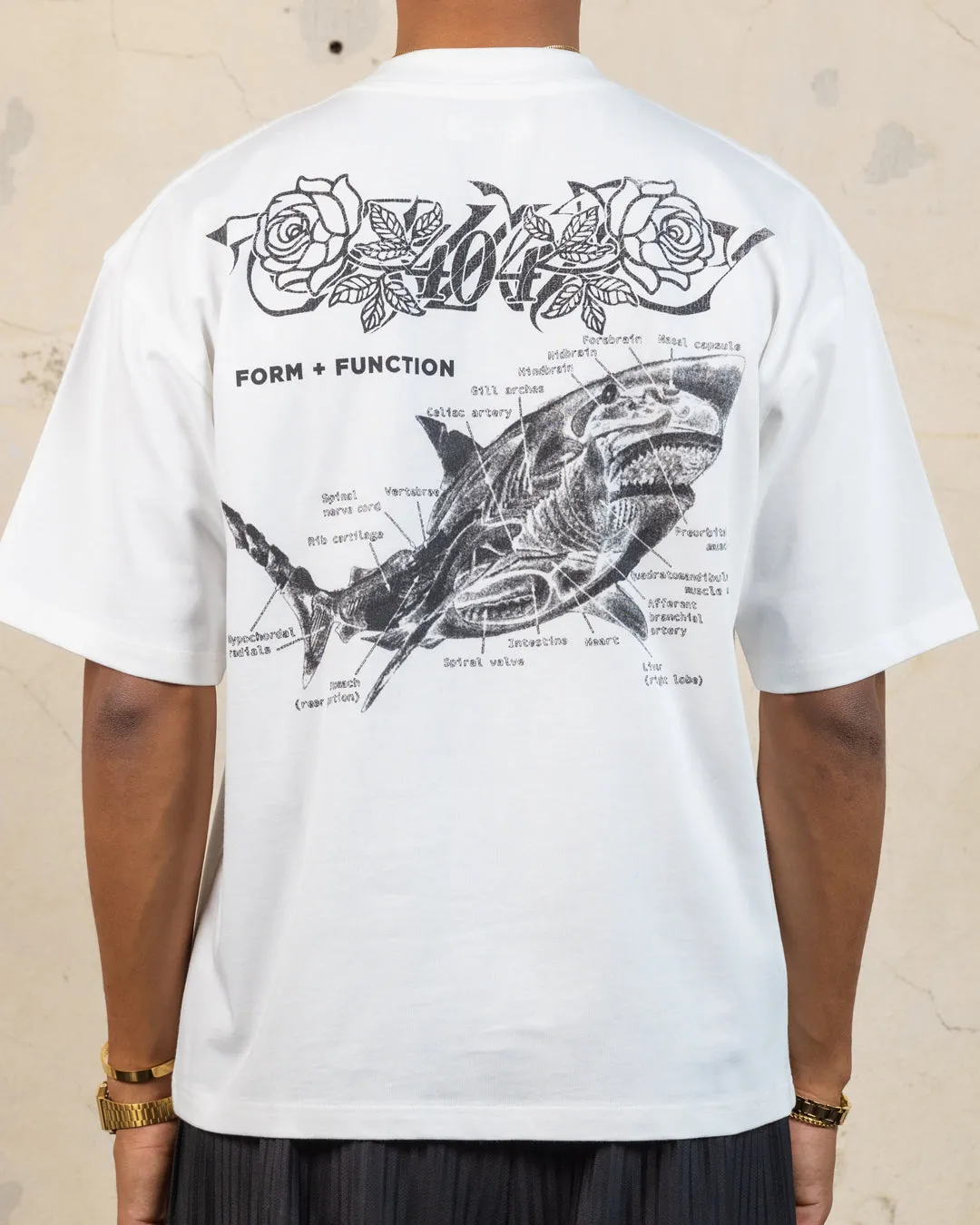 Relaxed Smart Quick Drying 404 Riptide Vintage T-Shirt Off White