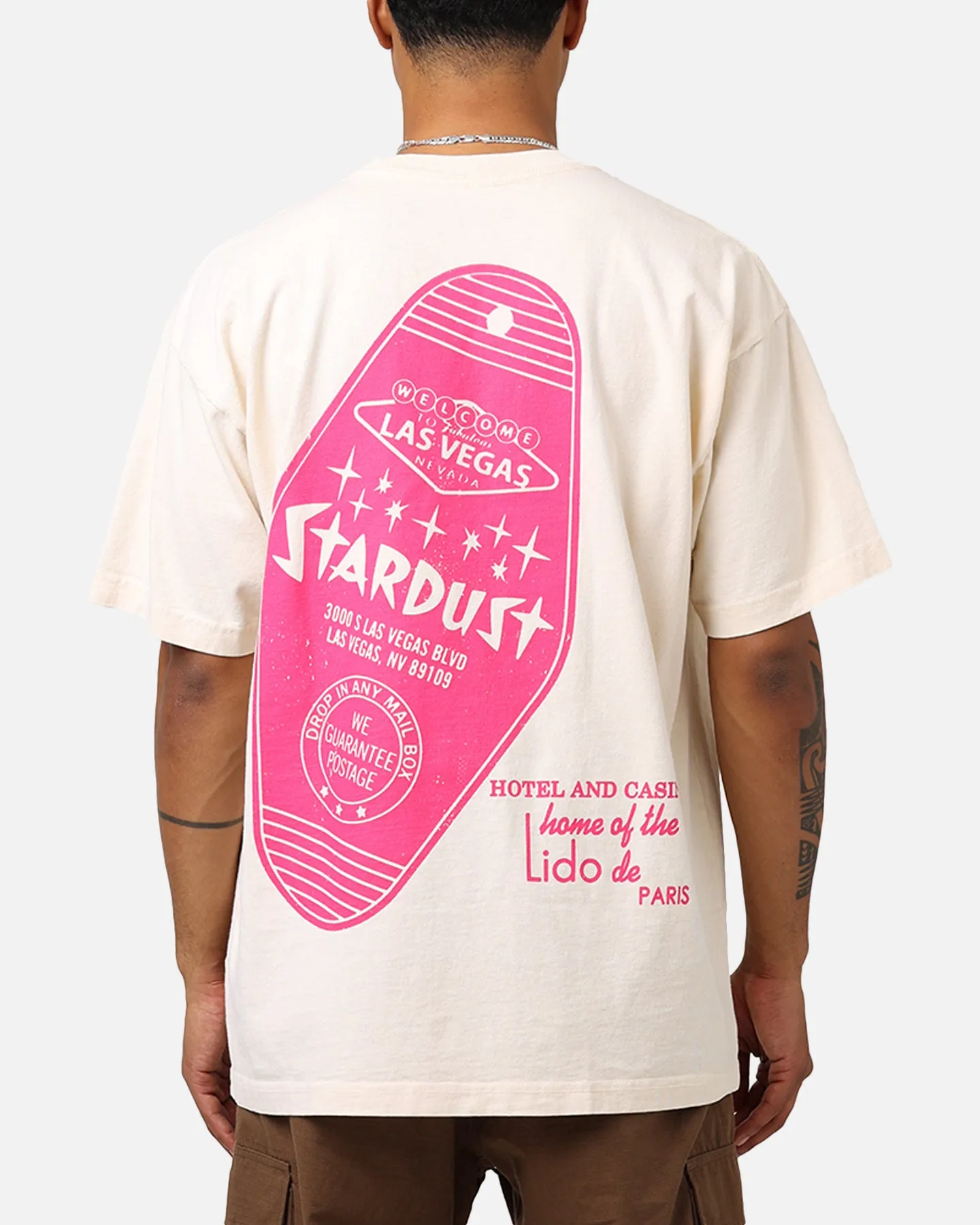 Layering Piece American Thrift Stardust Casino Vintage T-Shirt White