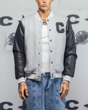 DualVentilation Zippers Ergonomic Tailoring Carre MVP Varsity Jacket Grey
