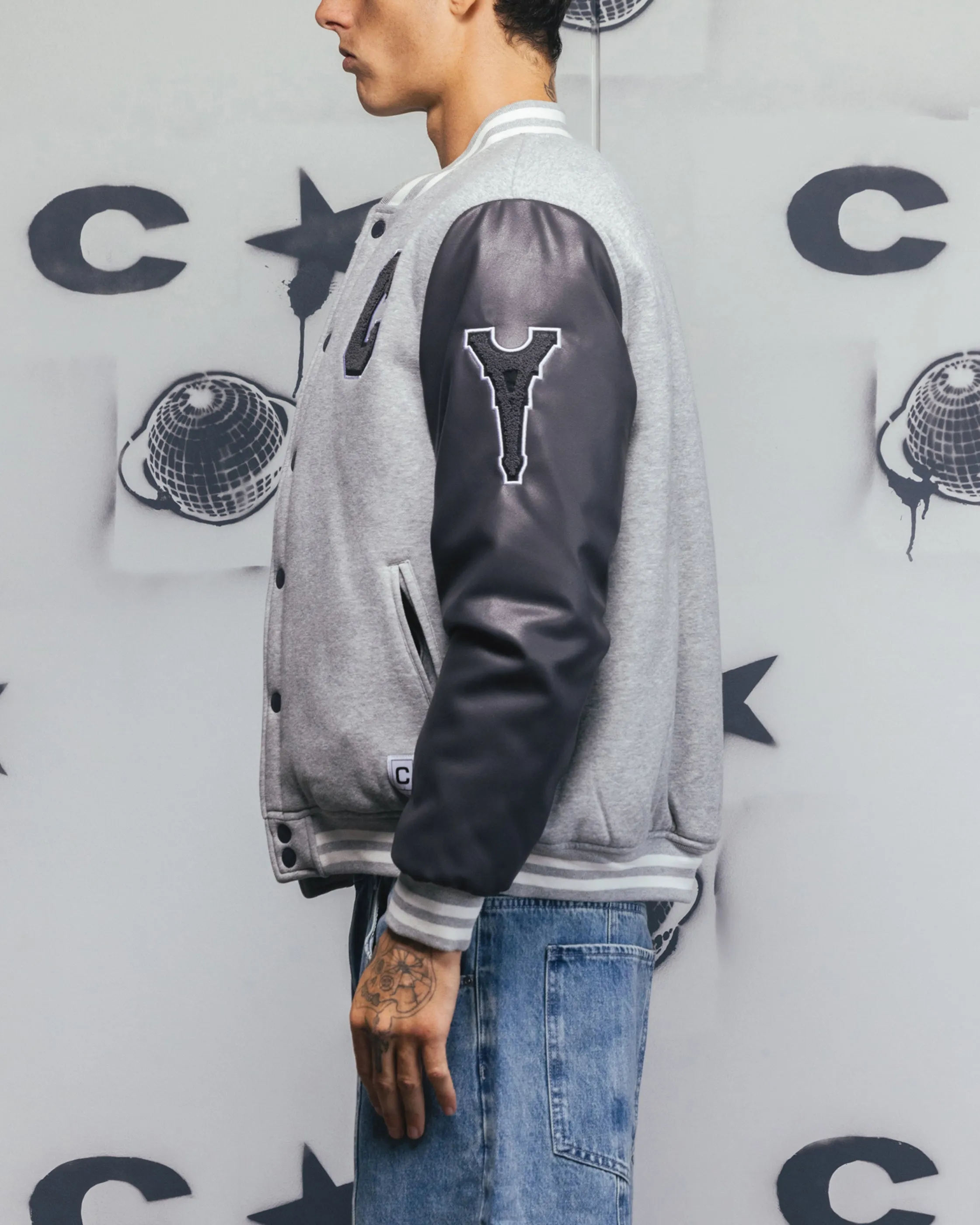 Carre MVP Varsity Jacket Grey Light Motion Wind Control