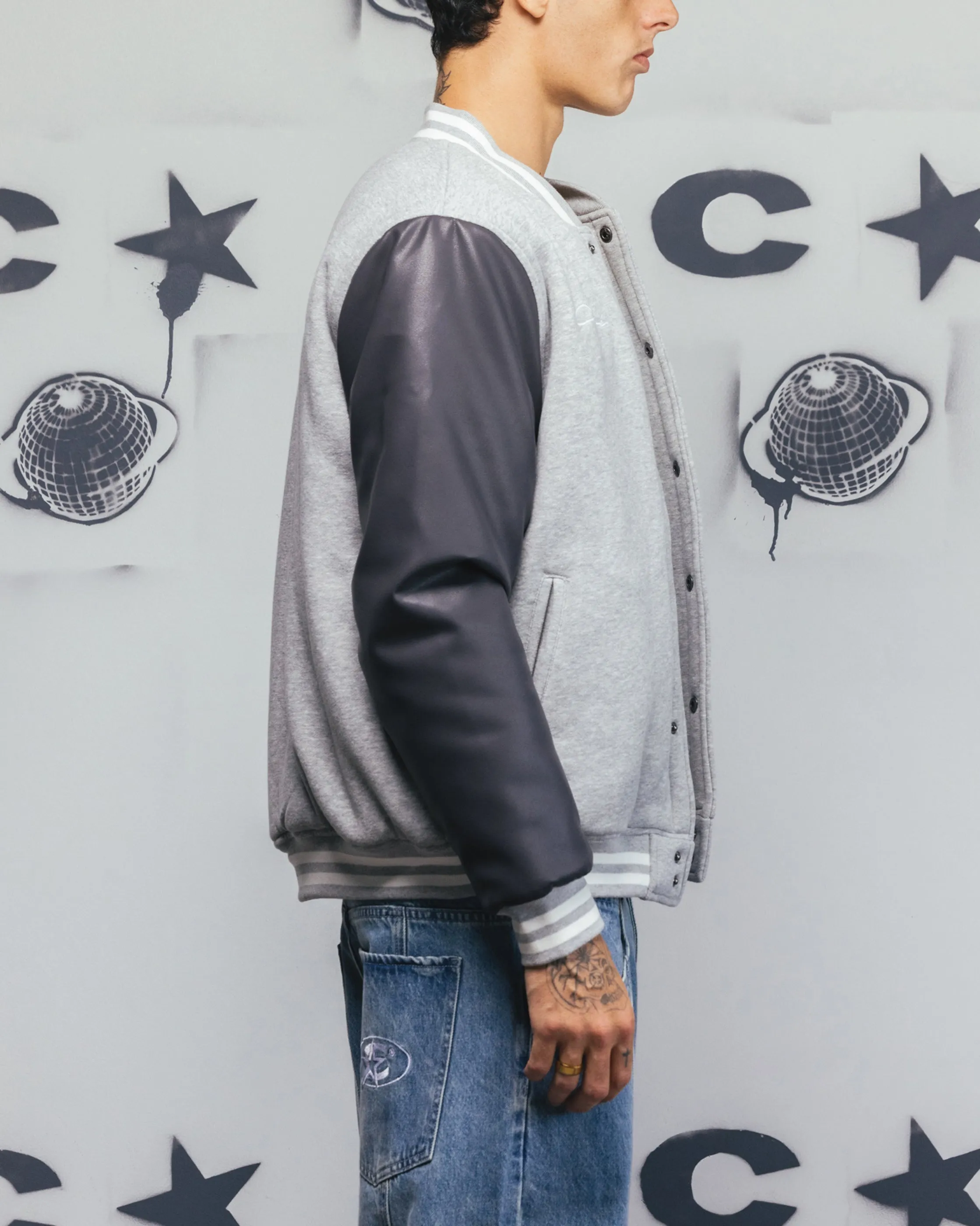 car Carre MVP Varsity Jacket Grey