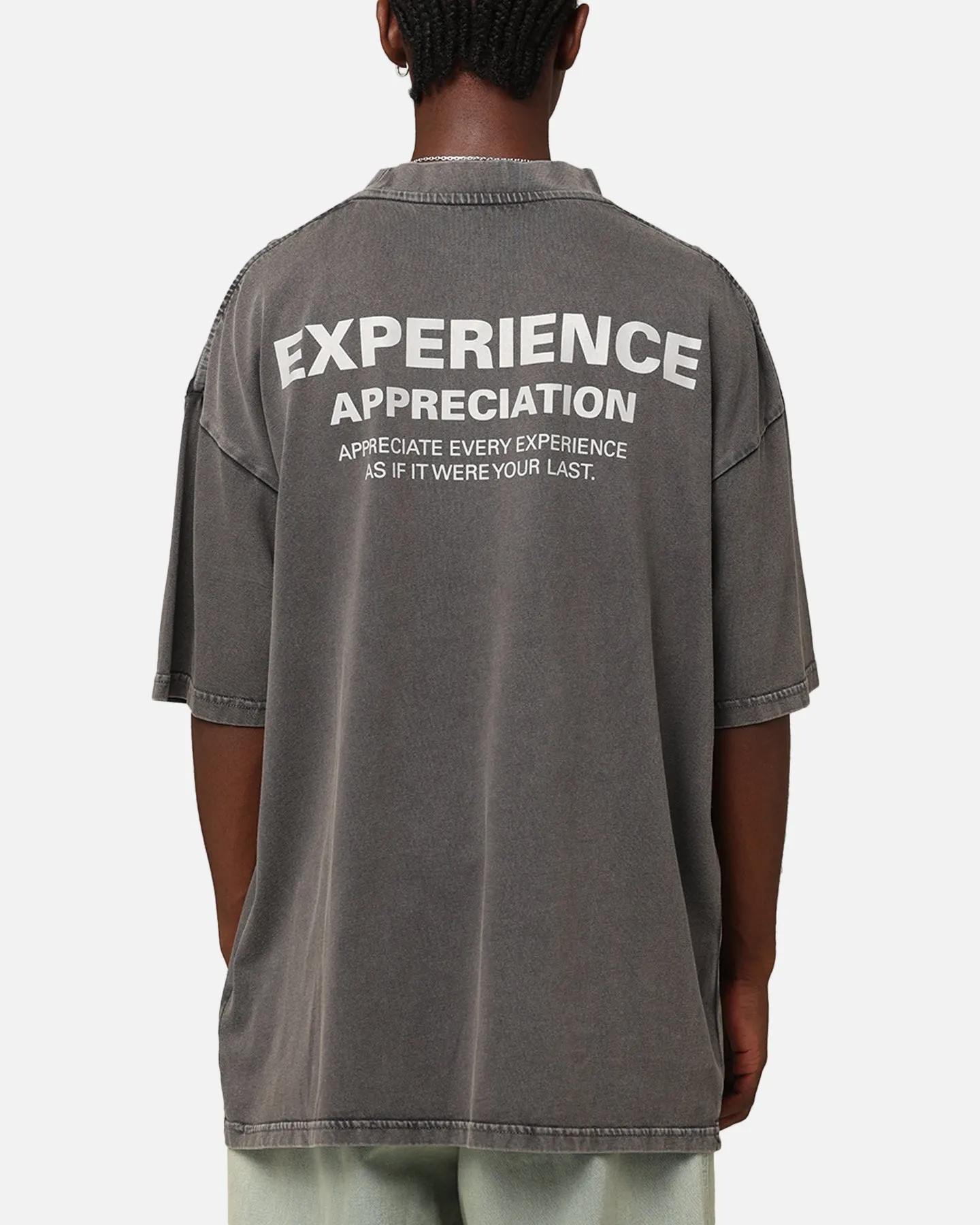 Carr?? Experienced Mock Oversized T-Shirt Washed Charcoal Perfect For Relaxing