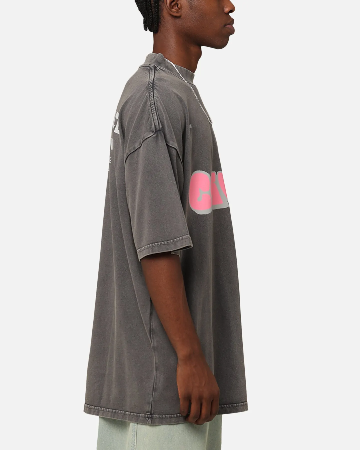 Tear Resistant Carr?? Experienced Mock Oversized T-Shirt Washed Charcoal