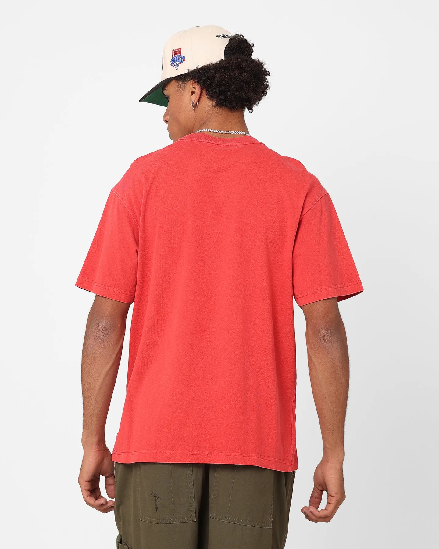 Mitchell & Ness Chicago Bulls Highway Logo T-Shirt Bulls Red Cool Design