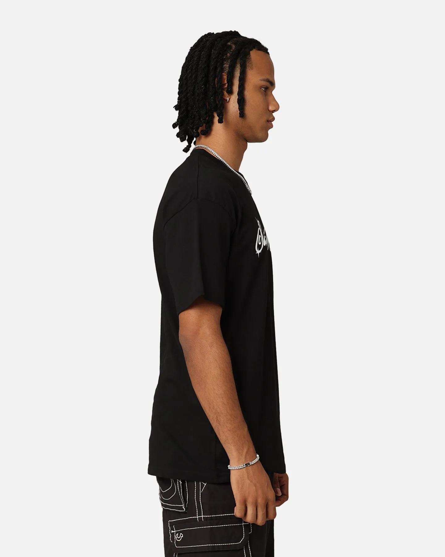 Chilly Style Saint Morta Solar Flare Drop T-Shirt Black