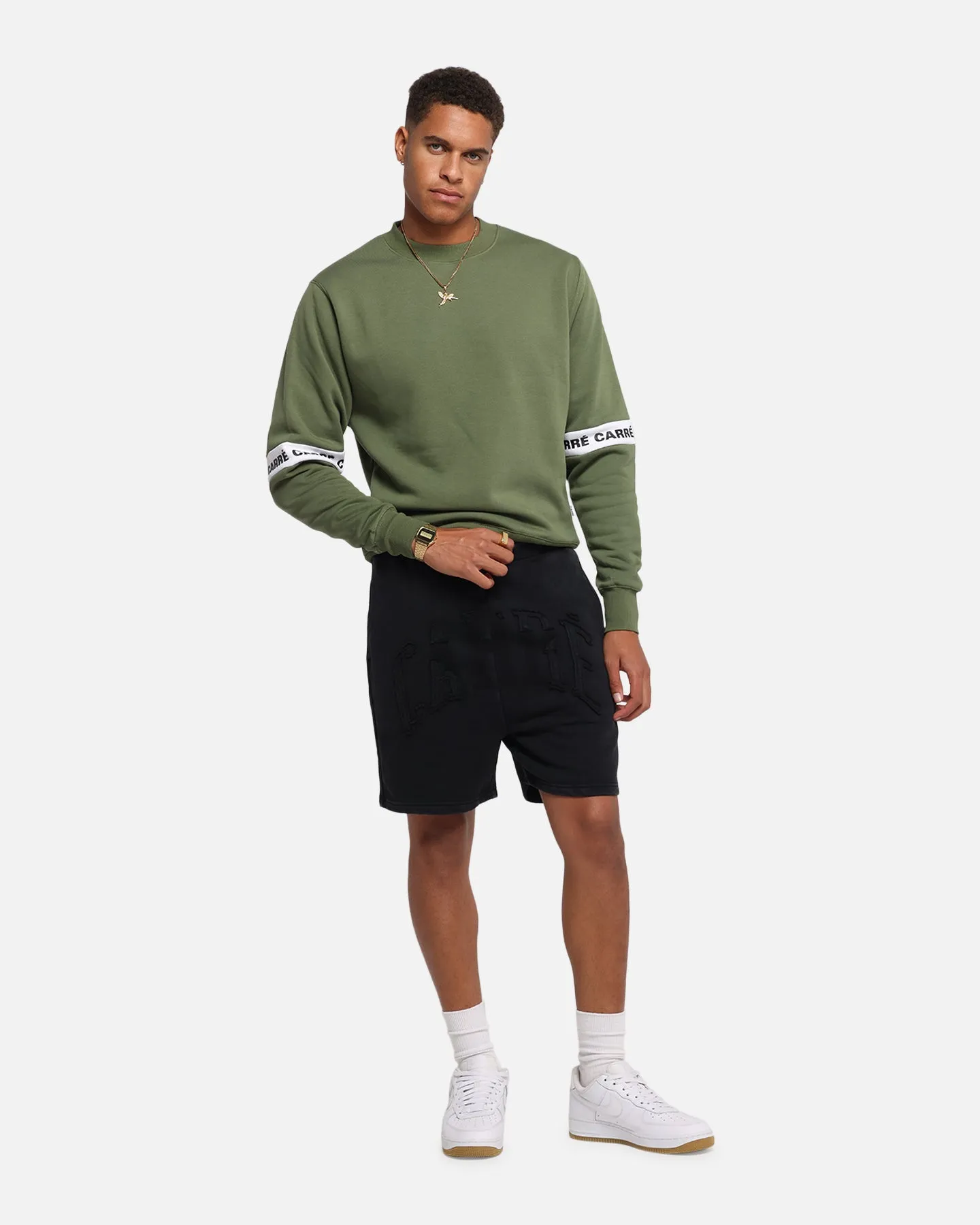 Trendy Fit affordable choice Carre Con-Star Sweat Shorts Black