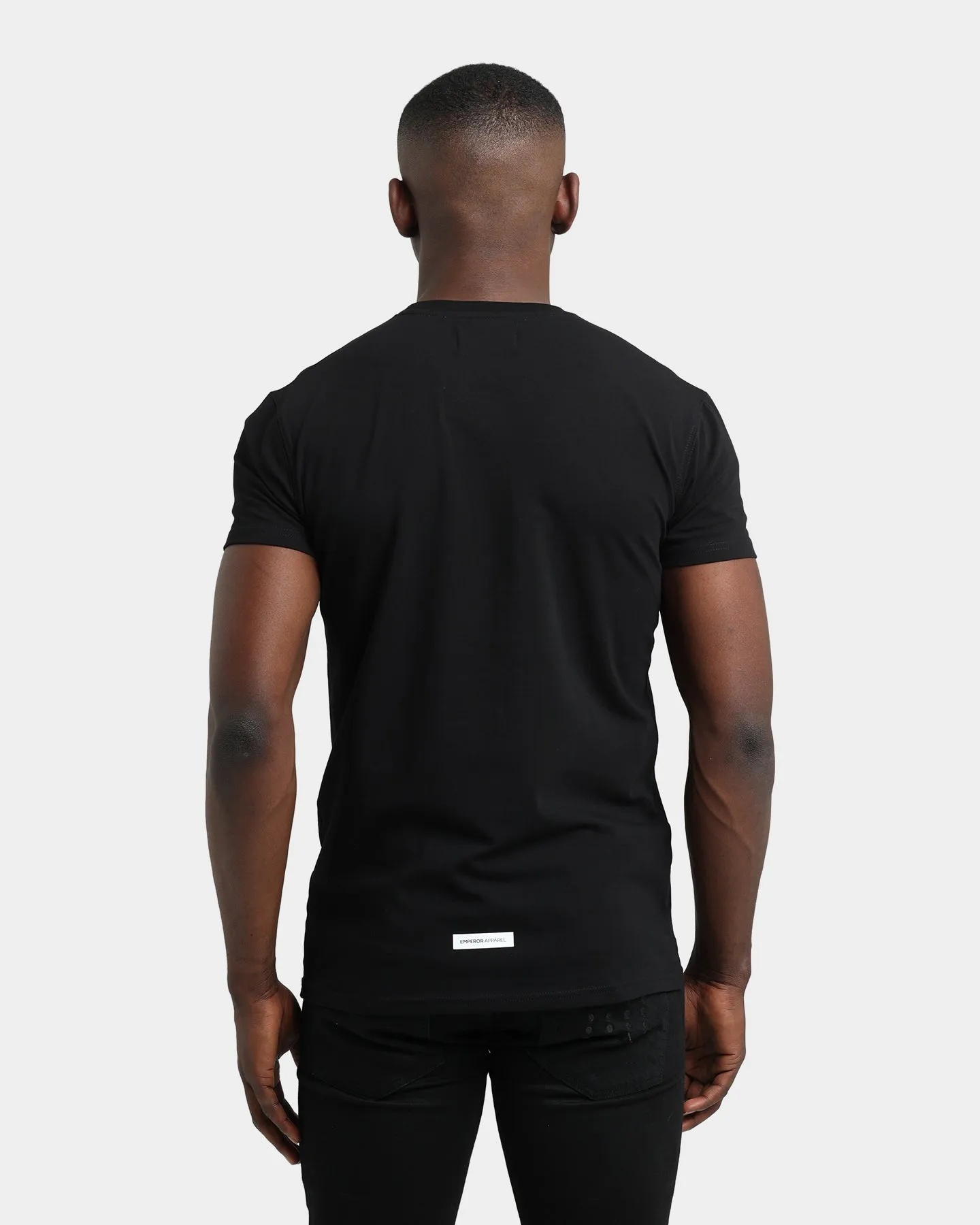 Yarn Dyed Fabric Breathable Fit Wear Emperor Apparel Endure Hustle T-Shirt Black/White