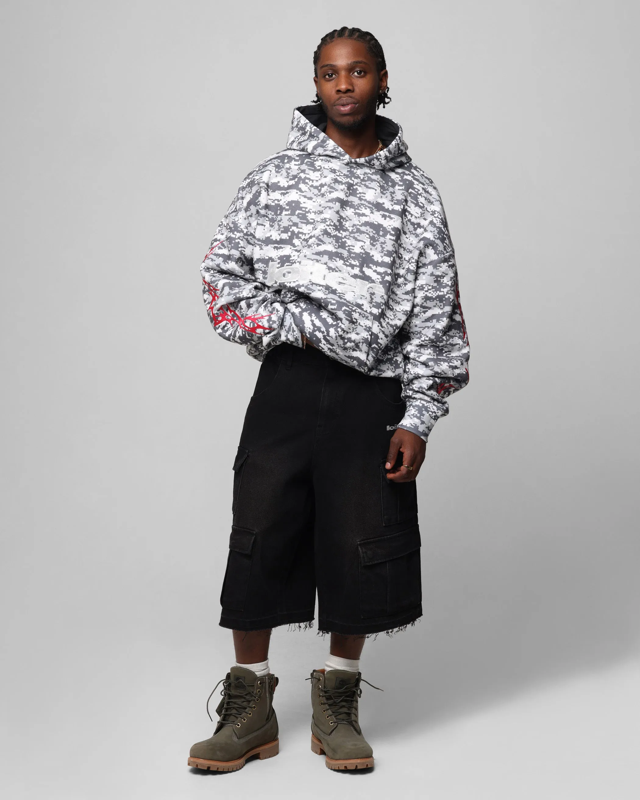 Loiter Soho Hoodie Snow Camo party costume