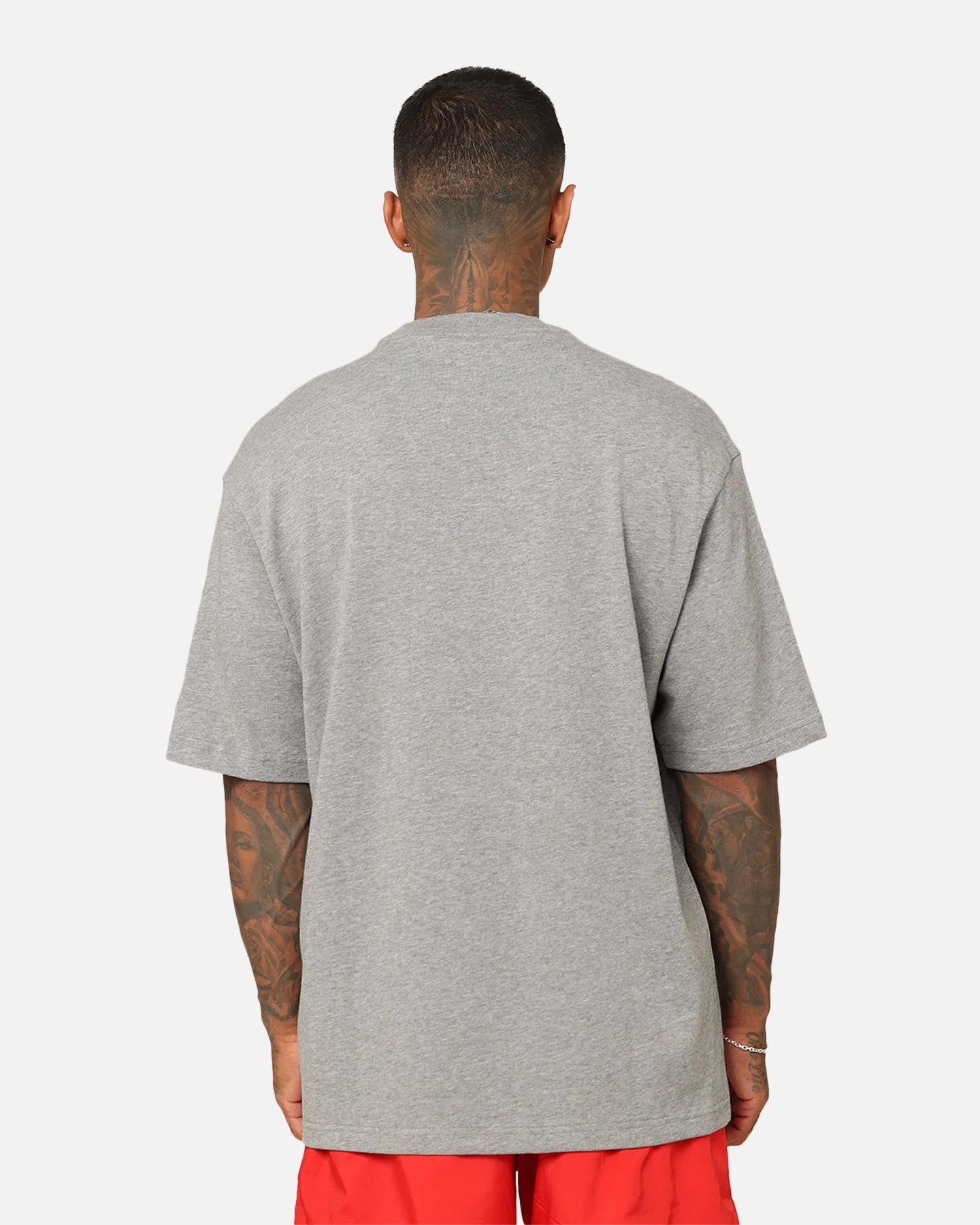 Sporty Appeal Comfy Essentials Wear Jordan Brand Sneaker Patch Crew T-Shirt Carbon Heather