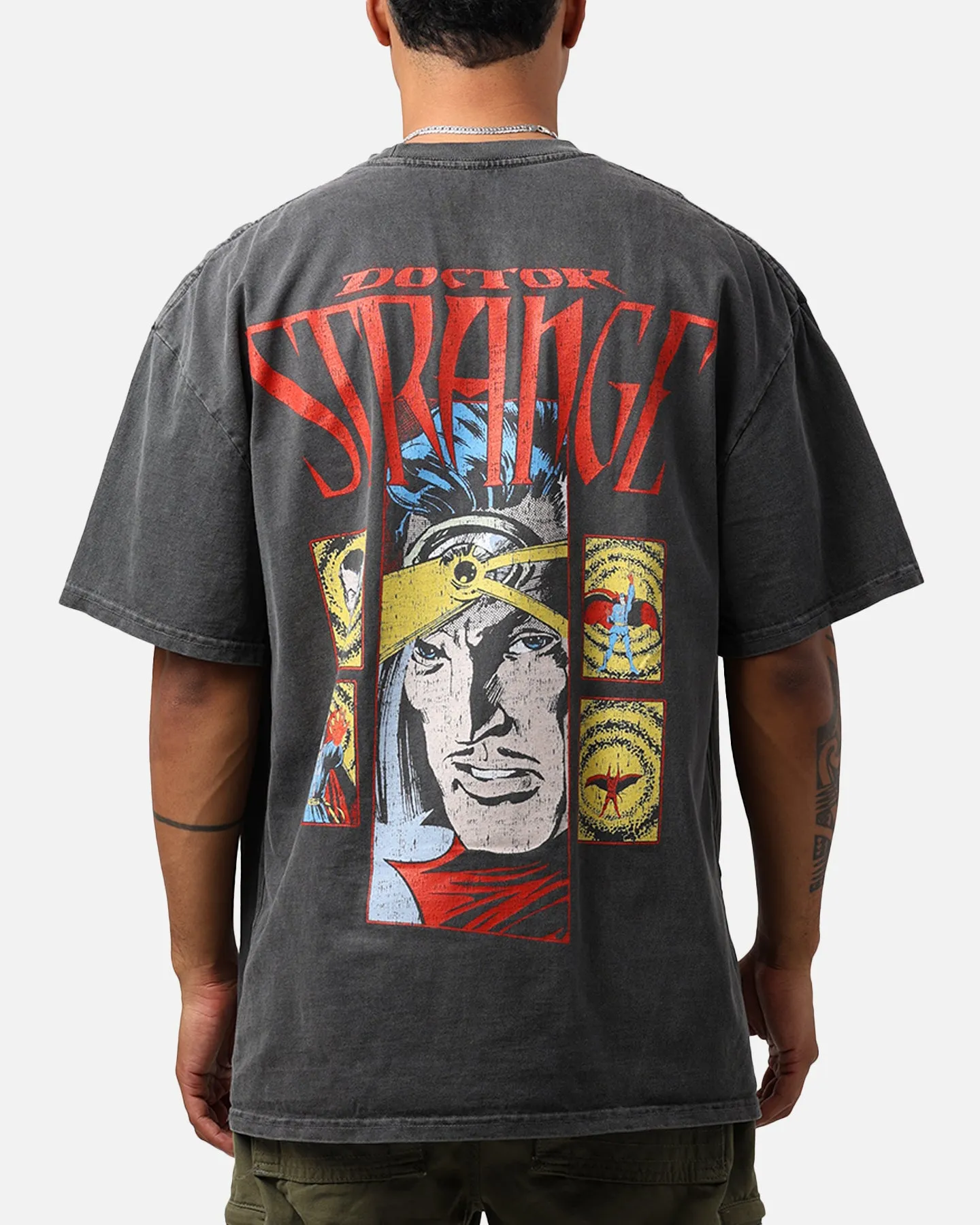 Marvel Doctor Strange Heavyweight Vintage T-Shirt Black Wash Effortless Fashion Fun and Comfortable