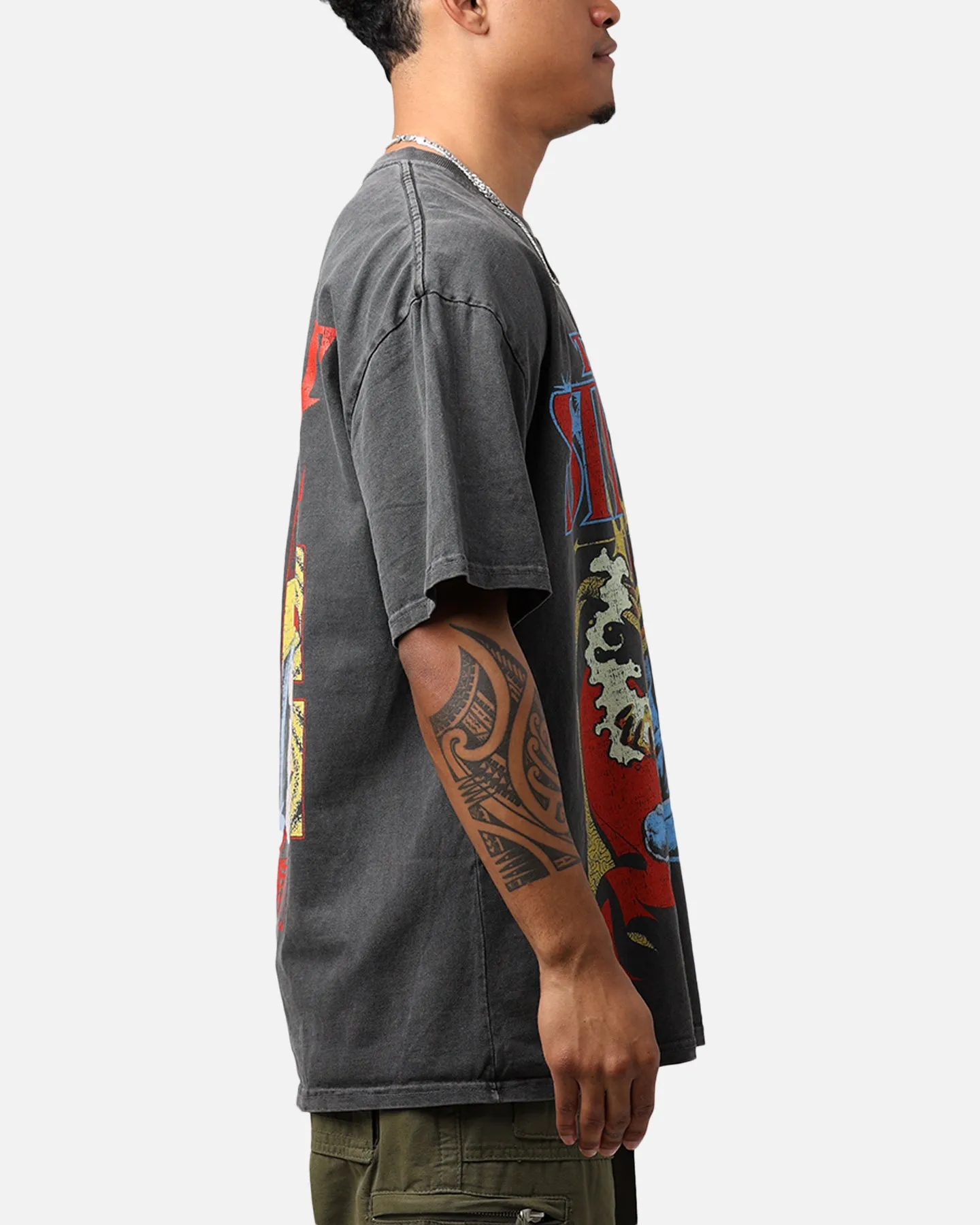 Marvel Doctor Strange Heavyweight Vintage T-Shirt Black Wash Thermal Regulation Fabric Holiday Wear
