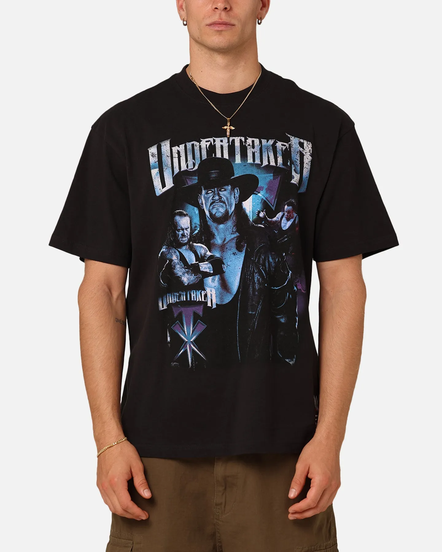 Mitchell & Ness X WWE The Undertaker T-Shirt Overdyed Black informal gathering