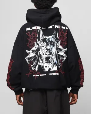 Loiter Chrome Dogs Vintage Hoodie Black Date night