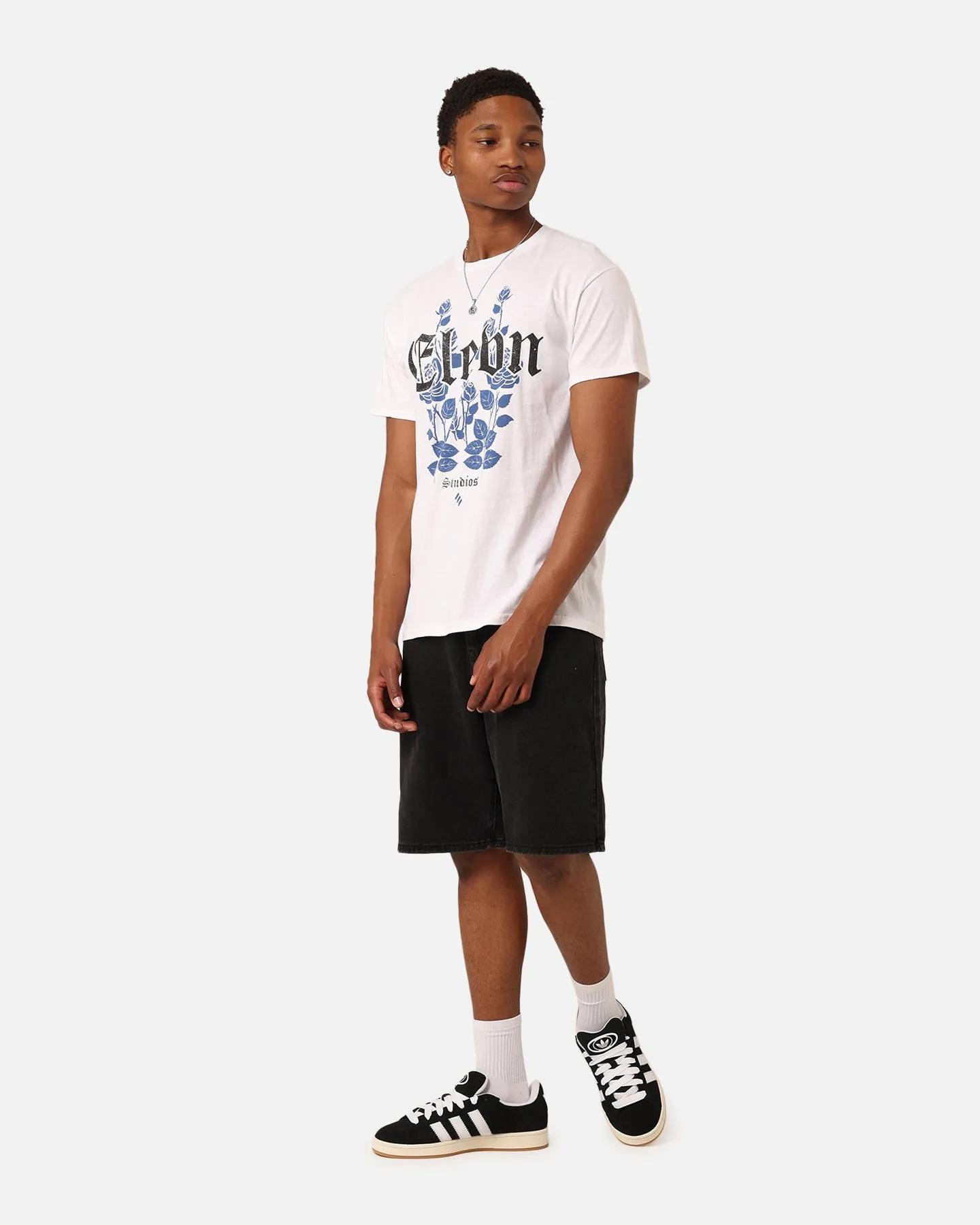 Comfy Choice MinimalistDesign Elevn Clothing Co Rose Bunch T-Shirt White