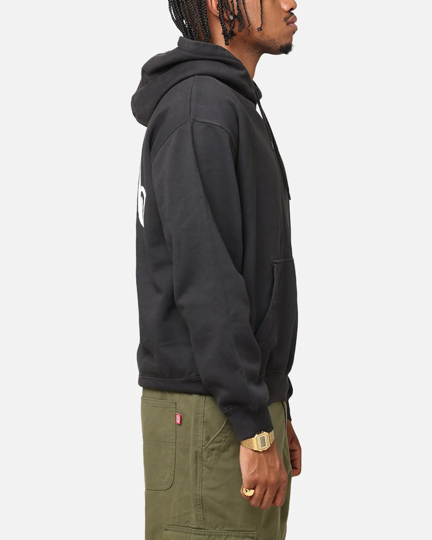 Chic Street party costume S Double Shawn Dot Hoodie Washed Black